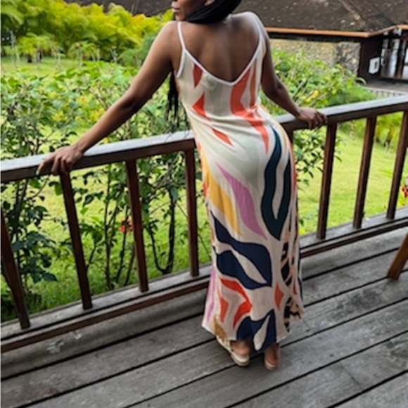 Printed Slip Dress - Picture 2 of 4